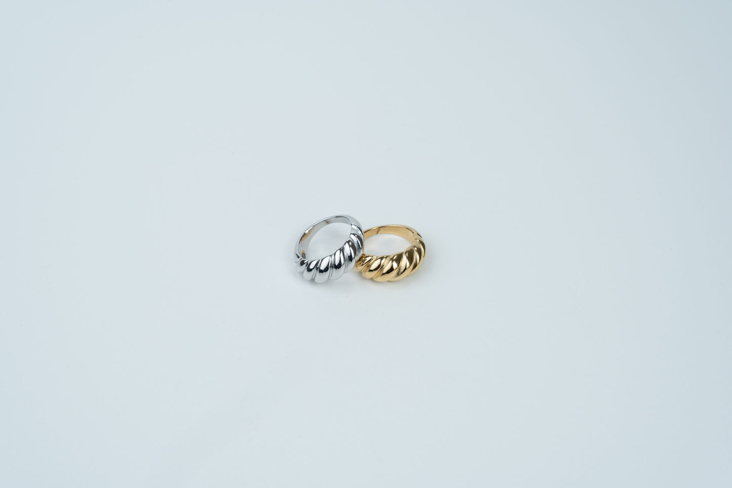 Silver Croissant Ring