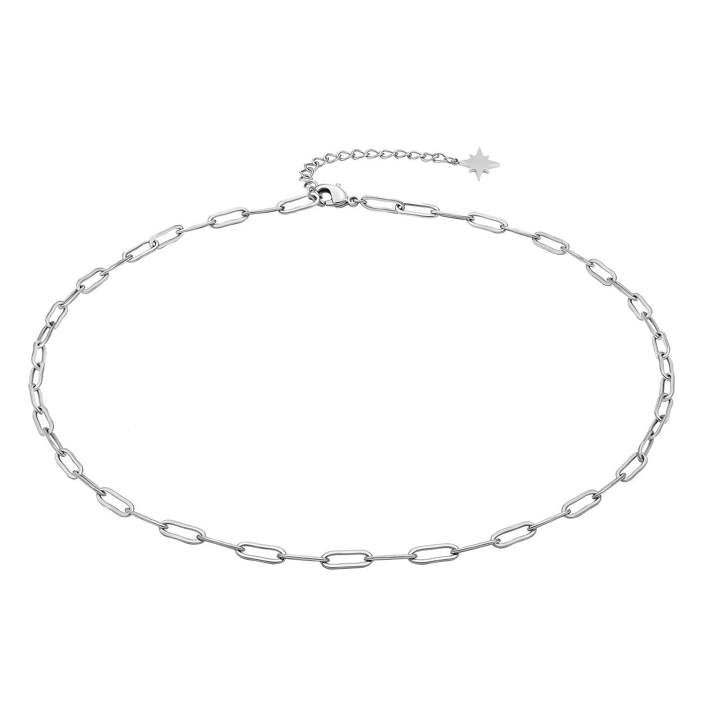 Silver Paperclip Necklace