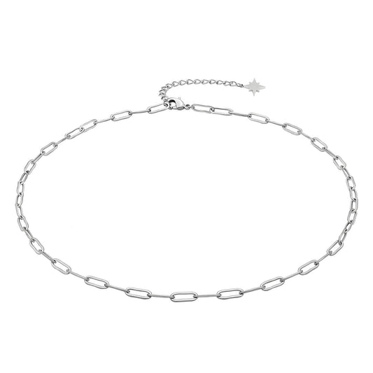 Silver Paperclip Necklace