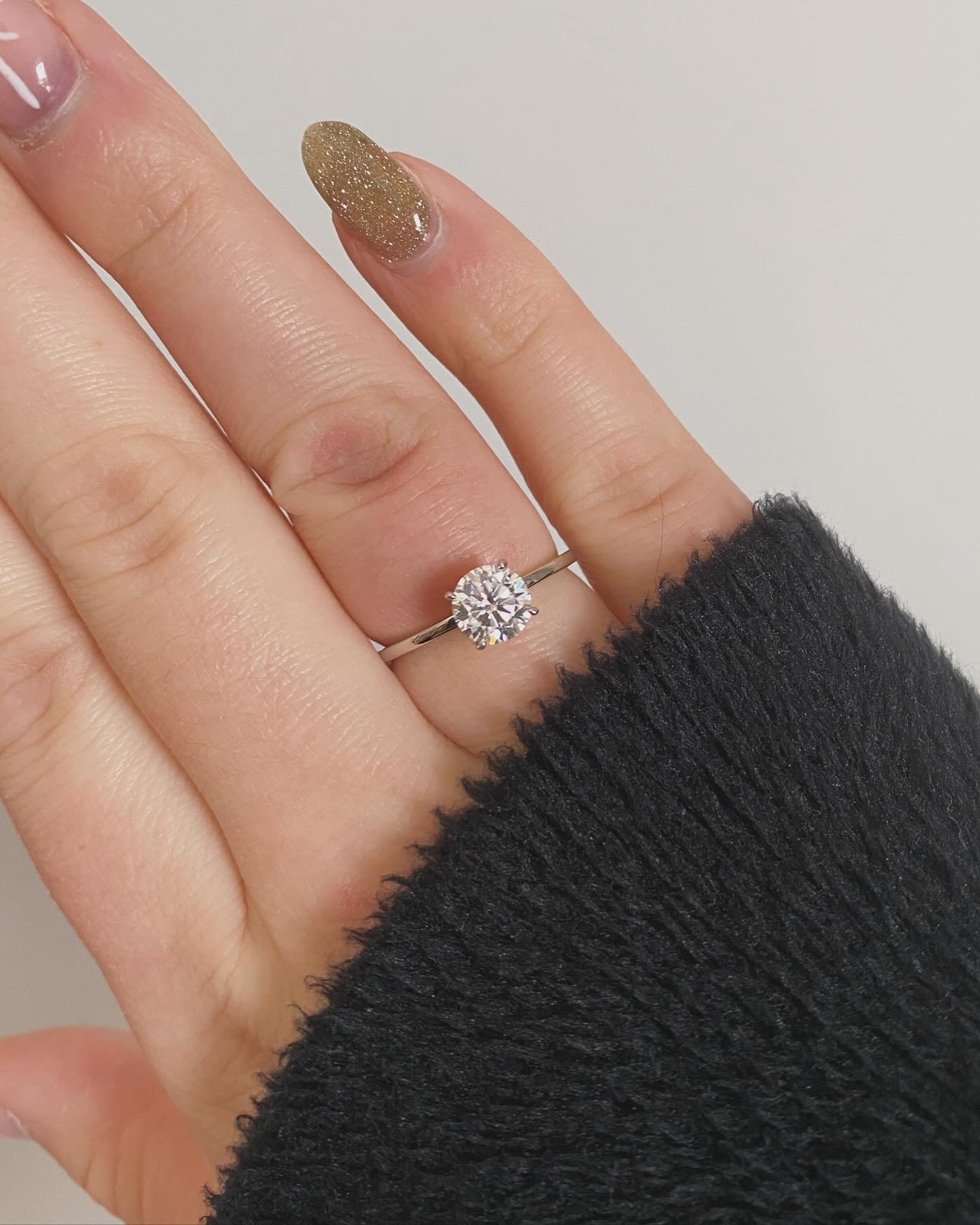 Hidden Halo Moissanite Ring