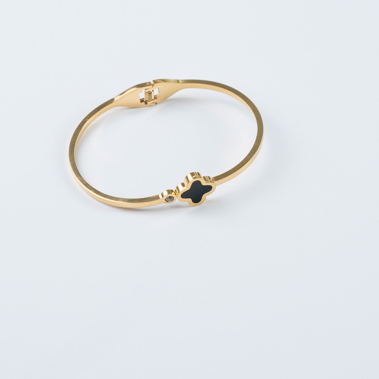 Midnight Clover Bangle