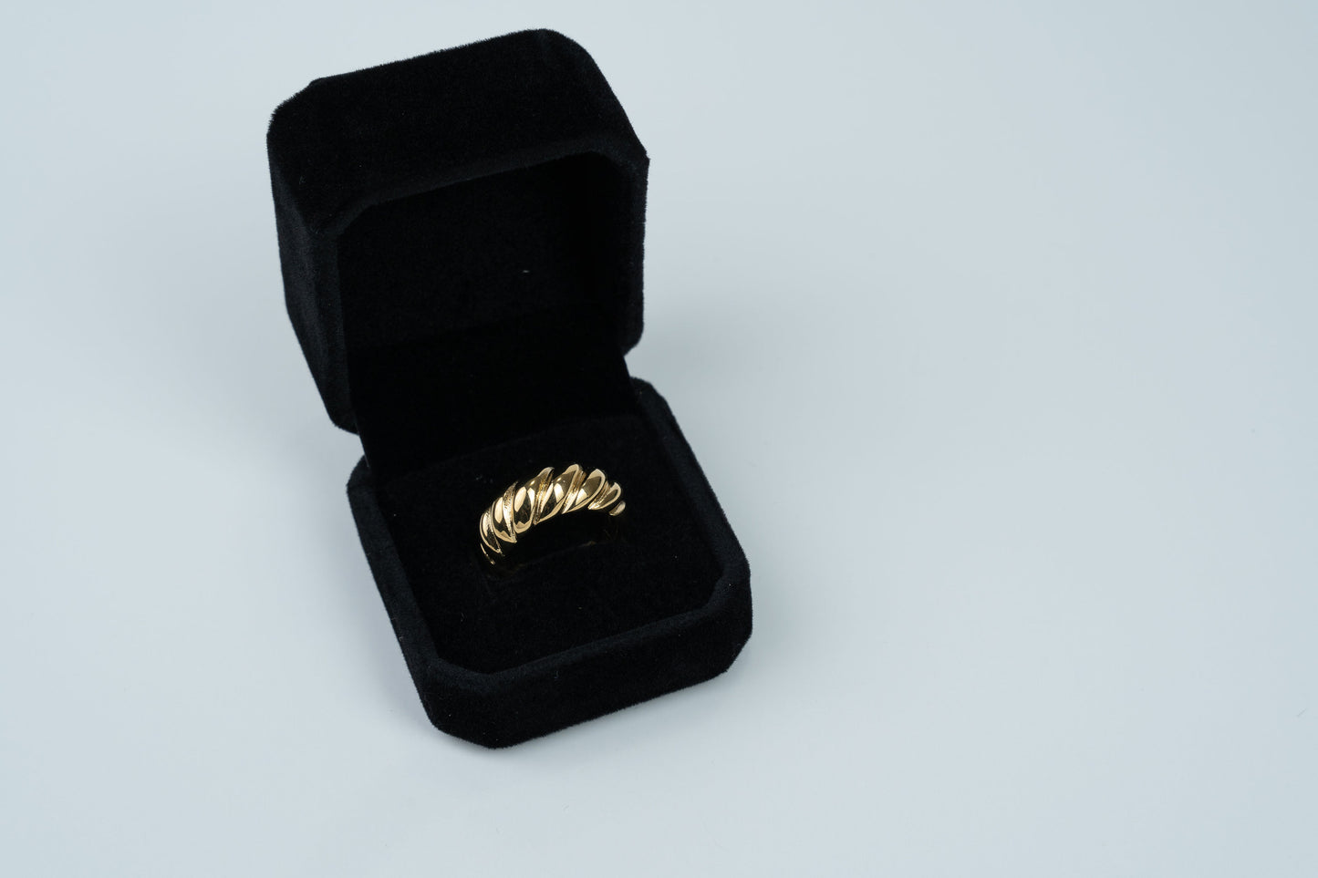 Gold Croissant Ring